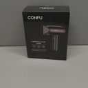 Hair Dryer, CONFU Blow Dryer with Diffuser, 21000PRM Professional Hairdryer, Portable Lightweight Fast Drying Negative Ionic Blow Dryer, Hair Diffuser for Curly Hair for Home Travel (Black)