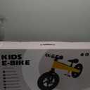 Electric Bike for Kids, Electric Balance Bike for Ages 3-8 Years Old,Kid Electric Motorcycle with 2 Speed Modes,Push-Button Brakes, 12 Inch Dirt Off-Road Tire and Adjustable Seat, Yellow