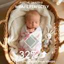 2 Pack Pink Bow Muslin Swaddle Blankets 70% Bambo 30% Cotton Breathable Receiving Blankets Newborn Essentials for Baby Girl Soft and Large 47 x 47 Inches (Bow)