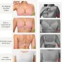 Popilush Minimizer Bras for Women Full Coverage Push Up Lace Bra Supportive with Underwire for Everyday Wear