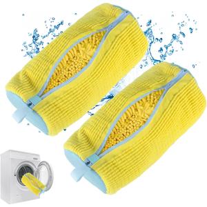 MACTANO Shoe Washing Machine Bag, Sneaker Cleaning Laundry Shoe Bag for Washer Dryer 2PCS