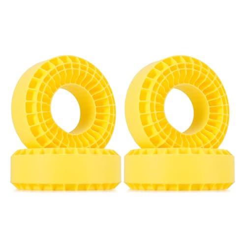 INJORA Silicone Rubber Insert for 118-122mm 4.75" OD 1.9" Wheel Tires(Large Yellow)