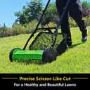 14-Inch 5-Blade Manual Push Reel Lawn Mower Cordless, with Removable Grass Catcher Bag & Adjustable Cutting Height, for Yard & Garden Grass Cutting