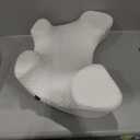 Side Sleeper Pillow with Arm Hole, Shoulder Relief System, Arm Pillow for Neck and Shoulder Pain, Premium Memory Foam, Suitable for Side, Back and Stomach Sleepers - White (6in Height)