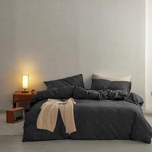 Bed Sheets Set, Bedding Sheets Pillowcases Kit, Twin Bed Set, Hotel Bedding, Home Decor(Black) C96