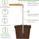 yadoker Plant Grow Light, LED Growing Light Full Spectrum for Indoor Plants,Aluminum Wood Grain Plant Lights,Height Adjustable, Automatic Timer, 5V Low Safe Voltage,Idea for Large Plant Light (1 Pack)