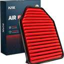 KAX Premium Engine Air Filter, GAF059 (CA10348) Replacement for Jeep Wrangler V6 2007 2008 2009 2010 2011 2012 2013 2014 2015 2016 2017, Wrangler JK 2018, 200% Longer Life