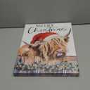 Christmas Highland Cow Wall Decor:Merry Christmas Canvas Wall Art Cow Pictures Farm Animal Prints Xmas Holiday Decorations Farmhouse Country Wall Hangings Paintings for Living Room 12x15 Inch, 2 Pack