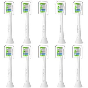 Pisonicleara Replacement Toothbrush Heads(10-pc) Compatible with Philips Sonicare Electric Tooth Brush Electric Tooth Brush Refill 4100 Hx6920 Hx9023