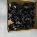 20PCS Black Plastic Adjustable Hooks Elastic Rope Binding Rope Hook Bungee Rope Hook Fit 1/4 Inch 5/16 Inch 3/8 Inch Shock Cord and Camping Rope