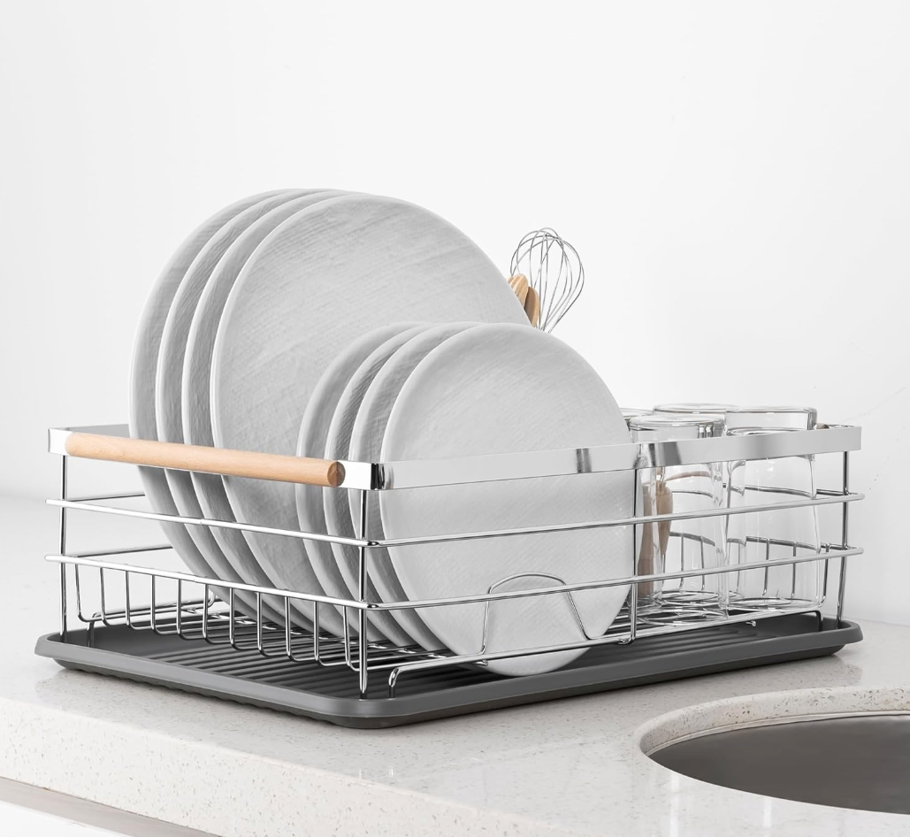 OGGI Dish Drying Rack White W UTNSL Cady