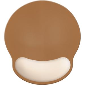 Wrist Rest Support Mouse Pad,Ergonomic Memory Foam Mouse Mat 9x10in Non-Slip Rubber Base Pain Relief Mousepad for Computer, Laptop(Chocolate Beige Foam)