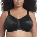 Goddess Women's Plus-Size Celeste Soft Cup Full Coverage Wireless Comfort Bra (42M, Black)