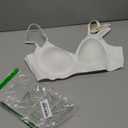 OEAK Womens Wireless Bras Comfortable Push Up Bra No Underwire Bra Full Support Lift Bralette Everyday Seamless Tshirt Bras White M