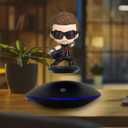 Levitating Display Stand, Floating Display Rack For Toys, Figures, Miniatures Rotation Display Stand (UFO Shape Base)