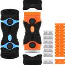 2PACK Razor Blade Scraper, 2-in-1 Scraper Tool with 12Pcs Plastic Blades and 7Pcs Metal Blades, Multi-Purpose Cleaning Razor Scraper for Decals, Stickers, Labels, Caulk, Adhesive, Paint Removal