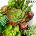 Succulents Plants Artificial 28 Pcs Realistic Premium Fake Succulents Faux for Indoor Outdoor UV Resistant DIY Home Office Decor