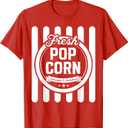 Kids Halloween Costume Vintage Popcorn Shirt for Girls T-Shirt, L