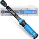 Torque Wrench, UPGRADE Mini 1/4" Drive Click Torque Wrench,20-240in.lb,Dual-Direction Adjustable 72 Tooth Click 1/4 InchTorque Wrench Bicycle for Bike, Motorcycle,Professionals & DIYers (Blue)