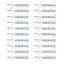 M8 x 50 mm ,5/16 x 2inch Adjustable Clevis Pin,Multi-Hole Universal Clevis Pins Fastener for Farming Machine Air Cool Diesel Engine Accessories (20sets)