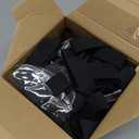 Epakh 30 Pcs Arm Badge Holder Armband ID Card Holder with Hook and Loop Fastener Clear Plastic Name Tag Badge Carrier, Universal Size(Simple Strips,Black)