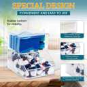 2-Compartment Acrylic Storage Container, Laundry Pods and Dryer Sheet Dispenser, Clear Dishwasher Pod Holder with Lid