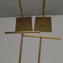 Purse Display Stand Set of 2 Jewelry Tower Stainless Steel Jewelry Handbags Stand Tabletop for Necklaces Purse Hanger Stands Adjustable Height Organizer Home Store Boutique, Gold (Titanium Color-2 Pcs)