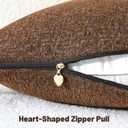 FUTEI Coffee Chenille Decorative Throw Pillow Covers 18x18 Inch Set of 2,Soft Chenille Jacquard Textured Cushion Case,Modern Home Decor for Couch Living Room