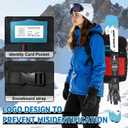 65L Ski Boot Bag Backpack for Ski Helmet, Gloves, Snowboard & Skis Accessories, Large Waterproof Snowboard Ski Boot Travel Backpack for Men,Women and Youth (Red)