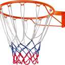 Basketball Rim Goal 18" Wall Door Mounted Hanging Basketball Rim Goal Hoop Net Indoor Outdoor with All Weather Net Wall Mounted