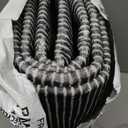 Wonnitar Moroccan 8x10 Area Rugs for Living Room, Washable Large Black Rug for Bedroom, Non-Slip Soft Thin Stain Resistant Boho Tribal Floor Carpet for Dining Guest Room Office (Black,8'x10')