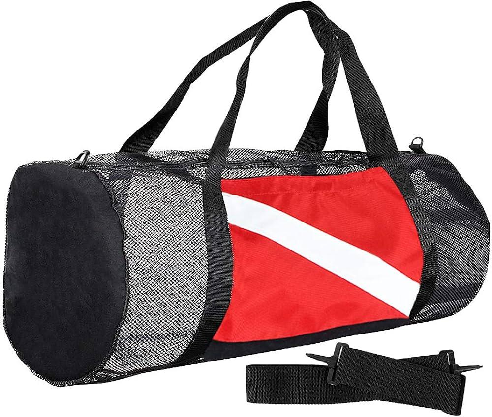 Luwint Pro Mesh Large Dive Duffle Bag, Heavy Duty Scuba Diving Snorkeling Gear Bag, Mesh Duffle Bag for Travel Swimming Beach Pool