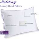 MOLCLCUY Bed Pillows King Size Set of 2,Hotel Collection Pillow for Side and Back Sleepers,Super Soft Down Alternative Microfiber Filled