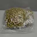 50pcs Glitter Poinsettia Christmas Ornaments, Artificial Flowers with Clips Stems for DIY Wreath Making, Holiday Home Party Decorations, Indoor Use (Gold)