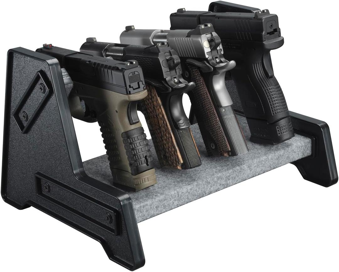 Mind and Action Pistol Rack, Handgun Holder for Safe, Cabinet Organizer, Gun Accessories, Gifts for Men