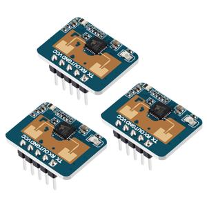 3 PCS LD2410C Sensor Module HLK-LD2410 Human Presence Radar LD2410 Millimeter Wave Radar Sensor Module Non Contact 24GHz ISM Band Serial Port IO Level Output