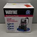 WAYNE WAPC250-1/4 HP Reinforced Thermoplastic Pool Cover Pump - Up to 3,000 Gallons Per Hour - Automatic On/Off Water Removal Pool Cover Pump