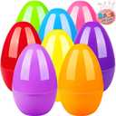 BainGesk 8PCS Jumbo Easter Eggs, 10" Large Plastic Easter Eggs, Empty Eggs for Easter Egg Hunt, Bulk Fillable Surprise Eggs, Basket Stuffers Fillers, Easter Party Favor for Kids