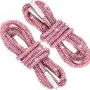 Rhinestone Shoe Laces, Glitter Rope Shoelaces for Sneakers, Round Crystal Bling Shoe Lace (120cm, Light Pink)