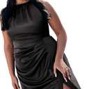 City Chic Women's Plus Size Maxi Cocktail Dress - Celina (Black, Small)