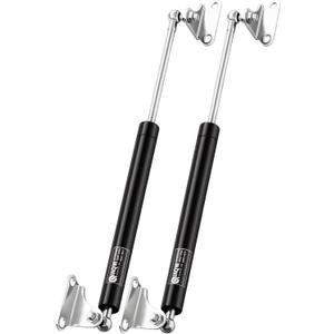 20 Inch 55Lbs 245N Gas Struts for RV Bed Toolbox Trash Bin Lid Trap Door Camper Storage Crate Basement Floor Hatch Canopy Shed Windows, DIY Gas Shocks Lift Kit with L Mount Brackets, 2 Pcs by IAQWE
