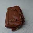 LOVEVOOK Leather Laptop Backpack for Women 15.6 inch,Travel Purse Nurse Teacher Carry On Backpack Computer Bag,Professional College Business Work Bags with USB Port,Brown