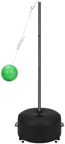 GADFISH Heavy Duty Tetherball Set with Ball and Rope, Adjustable Height Tether Ball Poles - Two usage methods, Portable Tetherball Kit for Indoor & Outdoor, Playground, Backyard, Fun for Adults & Kids
