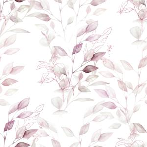 HeloHo Peel and Stick Wallpaper Light Pink Floral Leaf Wall Paper Self Adhesive Removable Waterproof Contact Paper for Bathroom Living Room Bedroom Decor 15.35" X 196.8"