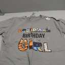 Grandma of The Birthday Girl Party Blue Dog Lover Matching T-Shirt, Size: L