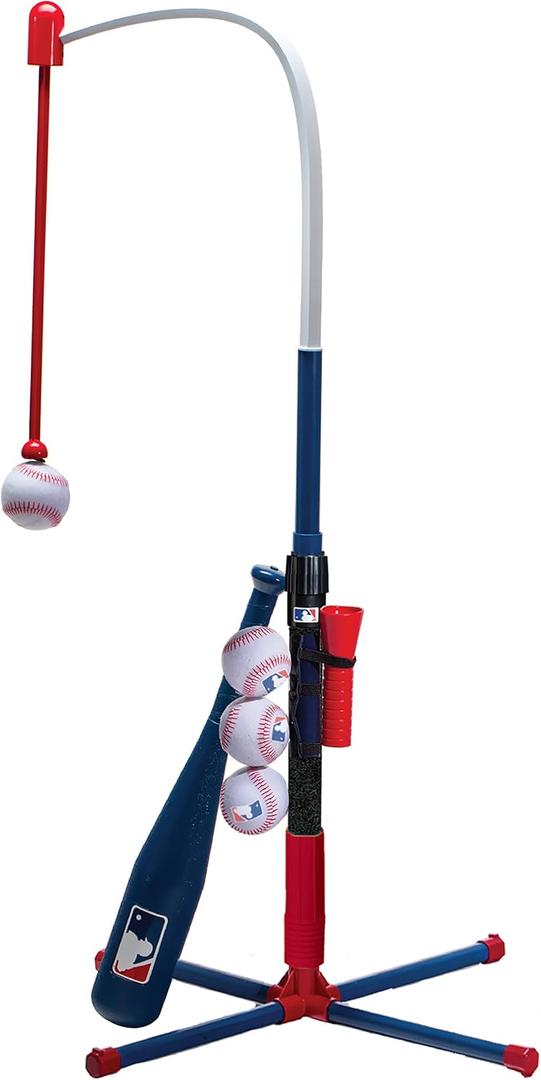 Franklin Sports Grow-with-Me Kids Baseball Batting Tee + Stand Set for Youth + Toddlers - Youth Baseball, Softball + Teeball Hitting Tee Set for Boys + Girls, One Size