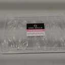 UNA GELLA Medium Stiletto Gel Nail Tips Full Cover 216Pcs Almond Shape Nails Tips Stiletto Pre etched Soft Gel Nails Clear Fake False Nail Tip For Home Art Salon 12 Sizes