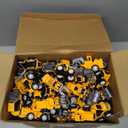 108 Pcs Construction Party Favors Engineering Trucks Small Digger Truck Toys Christmas Gifts Pull Back Vehicles Mini Excavator Toy Car Set for Kids Birthday Boys Girls Stocking Stuffers (Full Set)