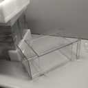 8 Pack Stackable Storage Drawers, Clear Storage Bins with lids and 4 Sets of Partitions, Acrylic Pull Out Drawers Organizer Storage for Home, Office, kitchen, School, Pantry Organizer