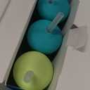 The First Years Squeeze & Sip Toddler Straw Cups - Squeezable Transition Sippy Cup with Silicone Straw - Toddler Feeding Supplies - 7 Oz - 3 Count - Ages 6 Months and Up (Green/Teal)